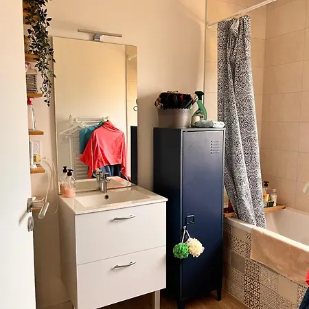 Privée à L'étage Dans Un Duplex Calme à Chantenay Quarto em Acomodações Particulares